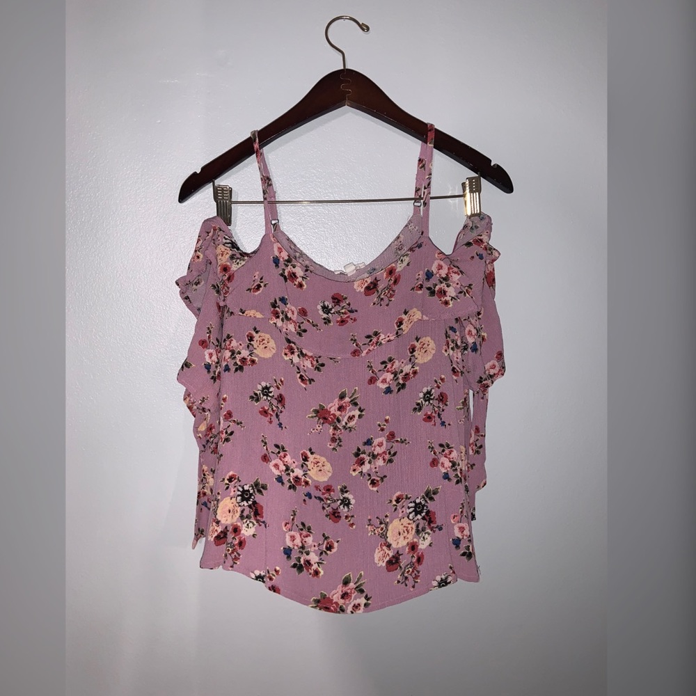 Floral long sleeves top
